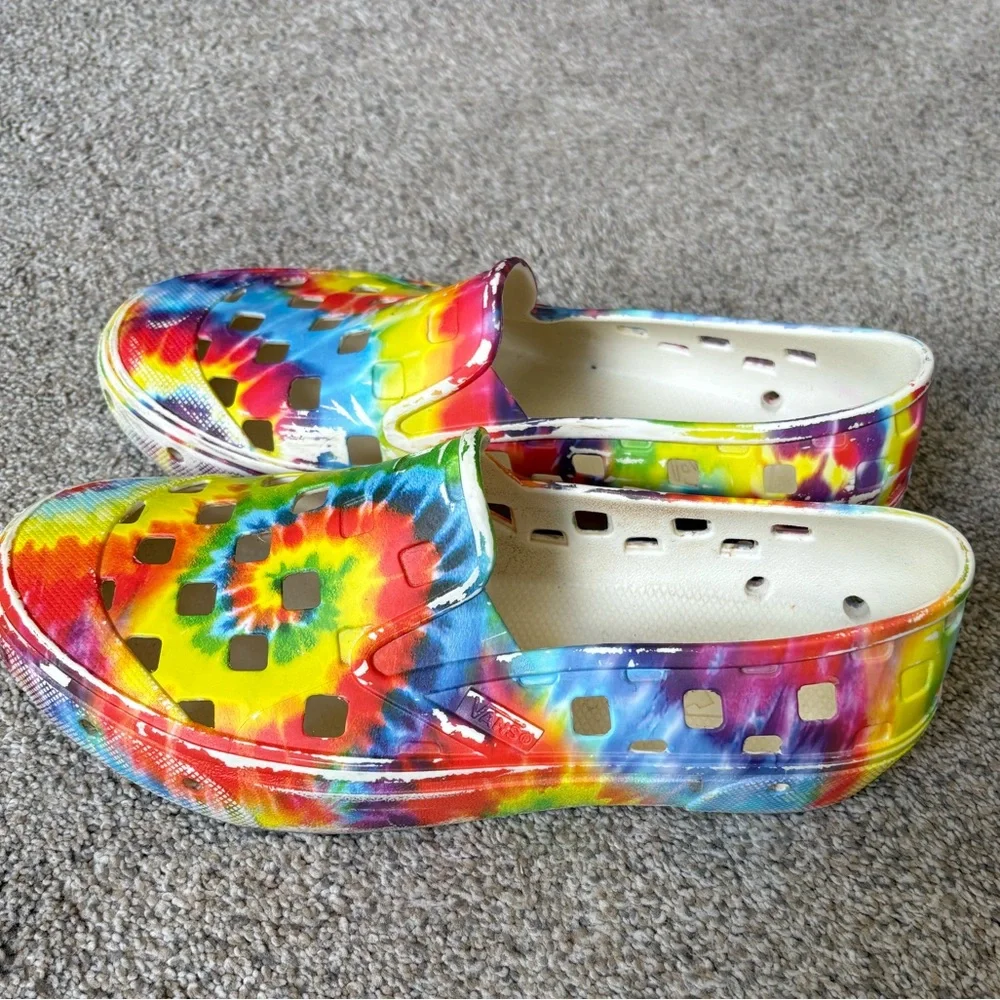 Vans‎ - Kids Unisex LightweightRubber Slip On Water Shoe - Size 5 - Tye-Dye